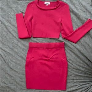Long sleeve set in Wine Color from Revolve